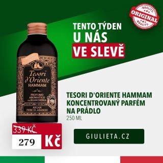 Tesori právě v akci #tesori #drogerie #prani #originalni #akce #sleva #supercena #domacnost #eshop #giulieta